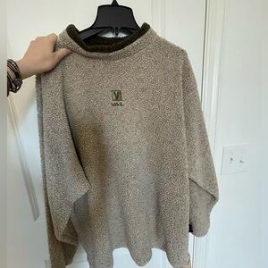 North shore Trading Co. VAIL Vintage Sherpa Pullover Sweatshirt Mens Size Large